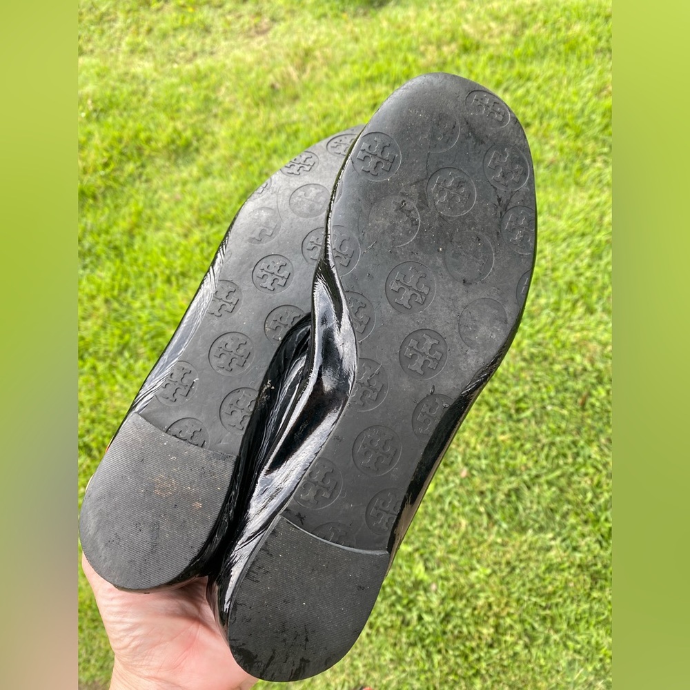 Tory Burch, black patent leather, flats - Picture 8 of 16